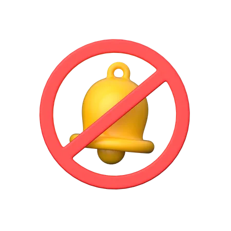 Bell Off  3D Icon