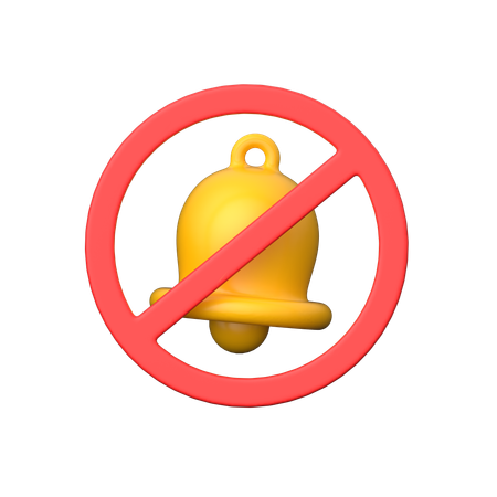 Bell Off  3D Icon