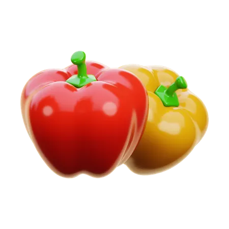 Bell Pepper  3D Icon