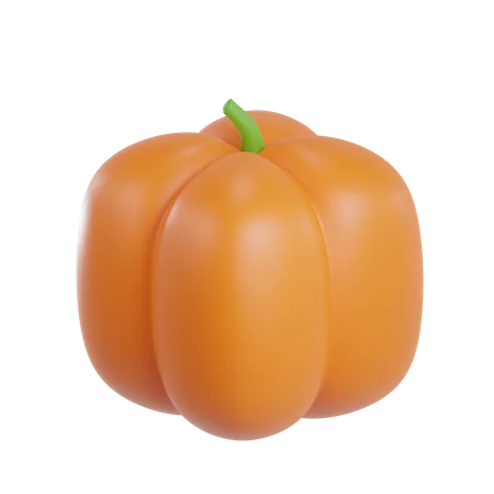 3 D Render Pumpkin Object 3D Illustration