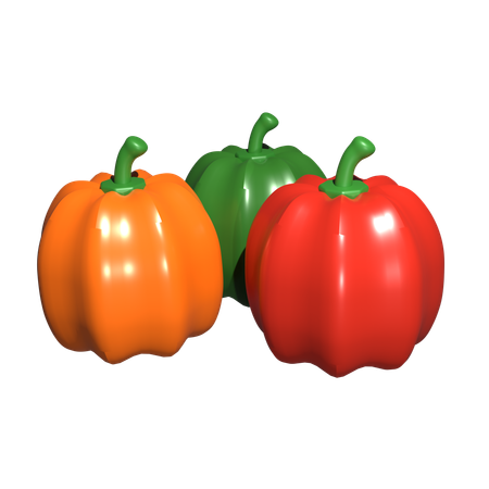 Bell Peppers  3D Icon