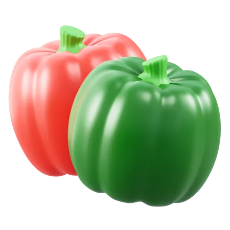 Bell Peppers  3D Icon