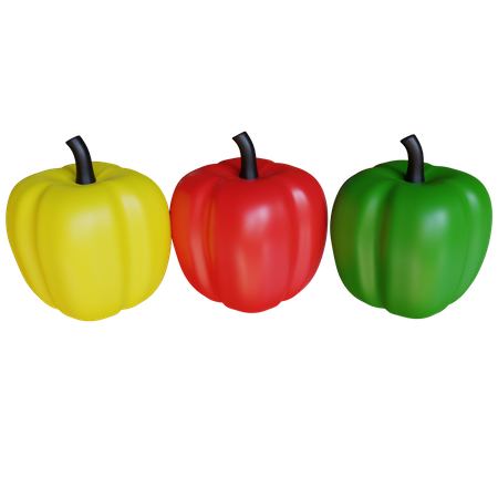Bell Peppers  3D Icon
