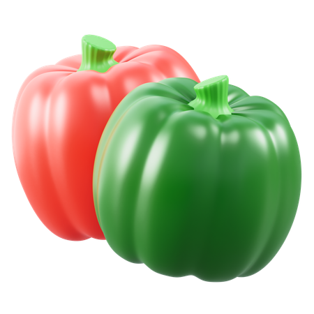Bell Peppers  3D Icon