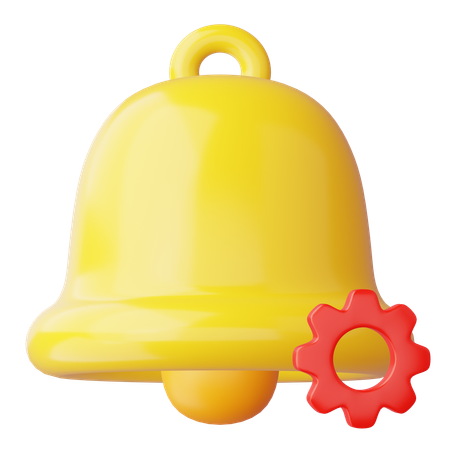 Bell Settings  3D Icon