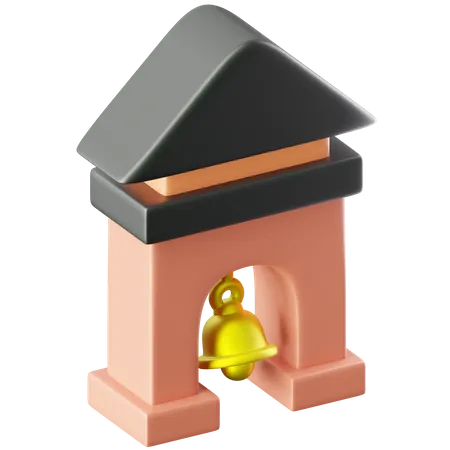 Bell Tower  3D Icon