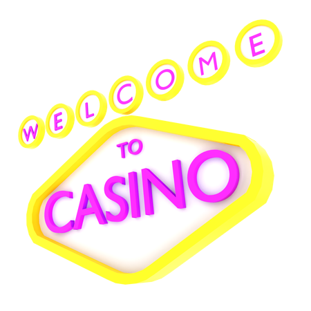 Bem-vindo ao cassino  3D Icon