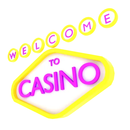 Bem-vindo ao cassino  3D Icon