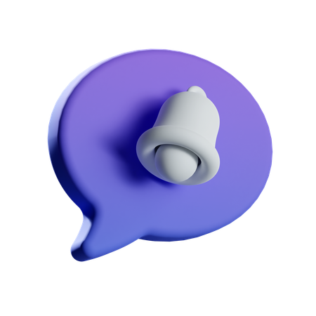 Benachrichtigungschat  3D Icon