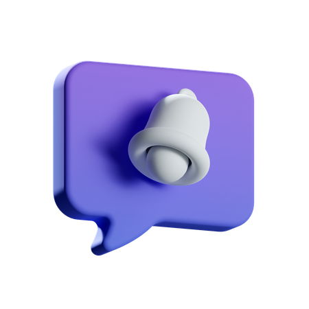 Benachrichtigungschat  3D Icon