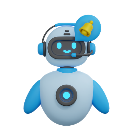 Benachrichtigungs-Chatbot  3D Icon