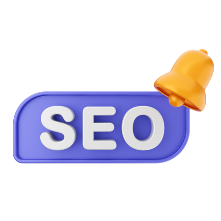 Benachrichtigungs-SEO  3D Icon