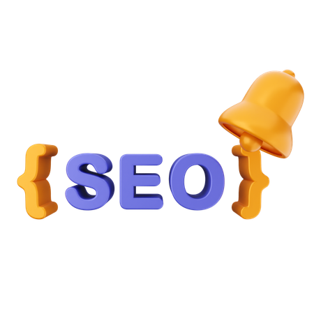 Benachrichtigungs-SEO  3D Icon