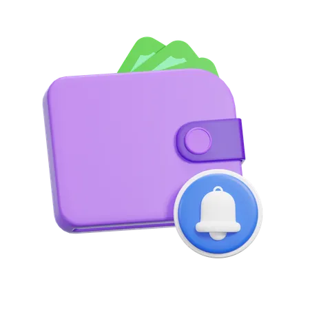 Benachrichtigungs-Wallet  3D Icon