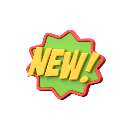 Benachrichtigungsabzeichen für neue Käufer oder Verkäufer.  3D Icon