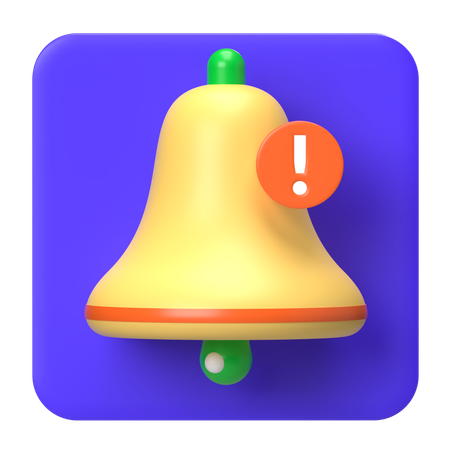Benachrichtigungsglocke  3D Icon
