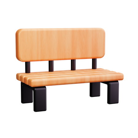 Bench  3D Icon