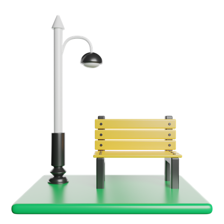 Bench  3D Icon