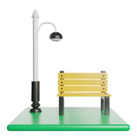 Bench  3D Icon