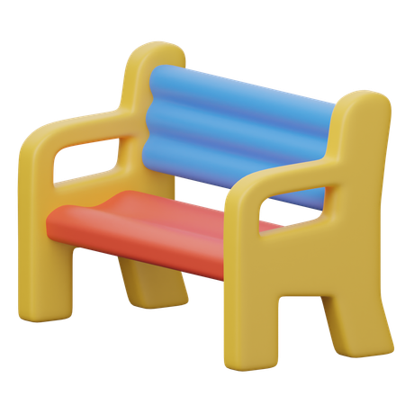 Bench  3D Icon