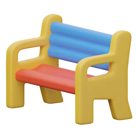 Bench  3D Icon