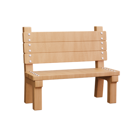 Bench  3D Icon