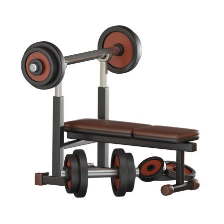Bench Press  3D Icon