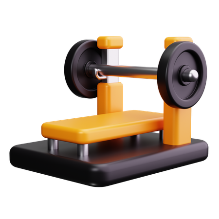 Bench Press  3D Icon