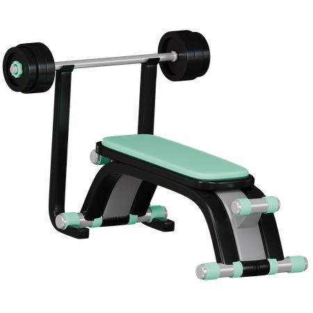 Bench Press  3D Icon