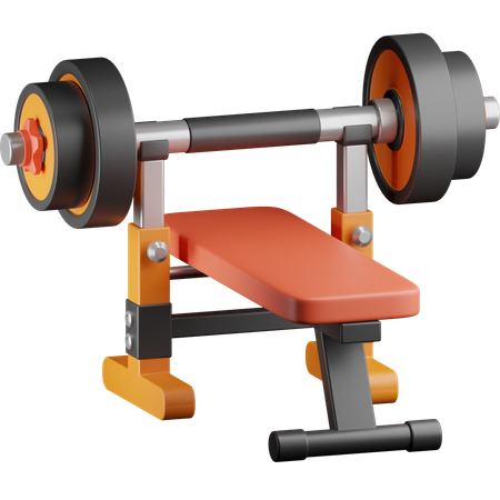 Bench Press  3D Icon