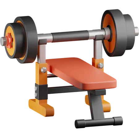 Bench Press  3D Icon