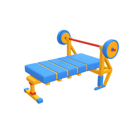 Bench Press  3D Icon