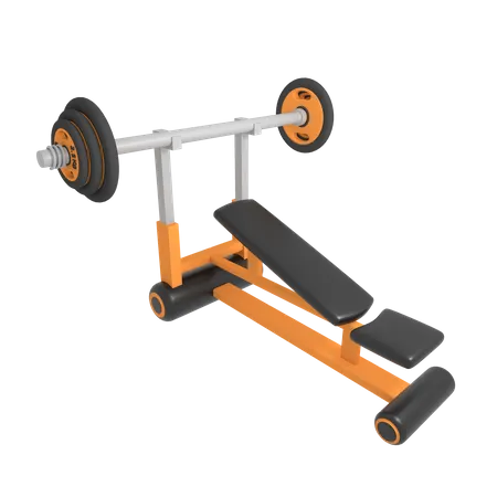 Bench press  3D Icon