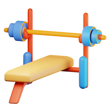 Bench Press  3D Icon