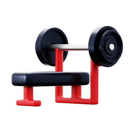 Bench Press  3D Icon