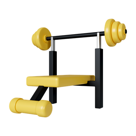 Bench Press  3D Icon