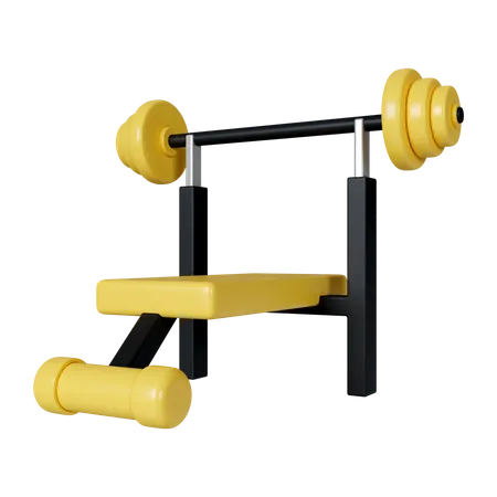 Bench Press  3D Icon