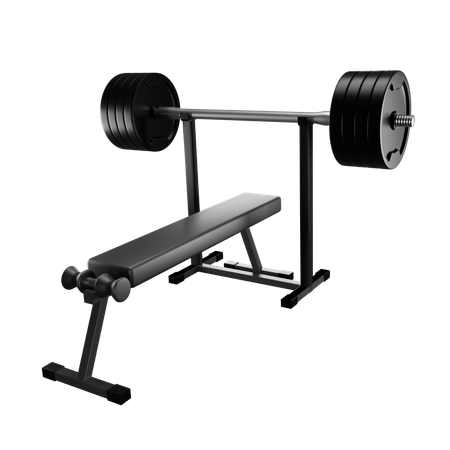 Bench Press  3D Icon