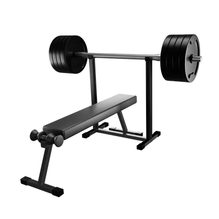 Bench Press  3D Icon