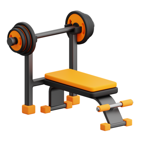 Bench Press  3D Icon