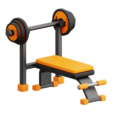 Bench Press  3D Icon