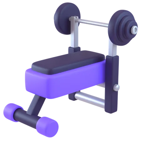 Bench Press  3D Icon