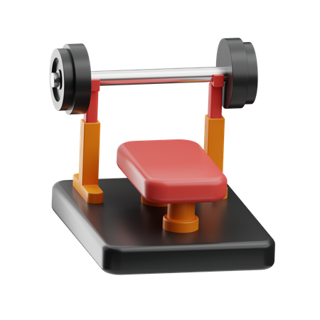 Bench Press  3D Icon