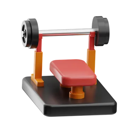 Bench Press  3D Icon