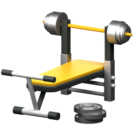 Bench Press  3D Icon