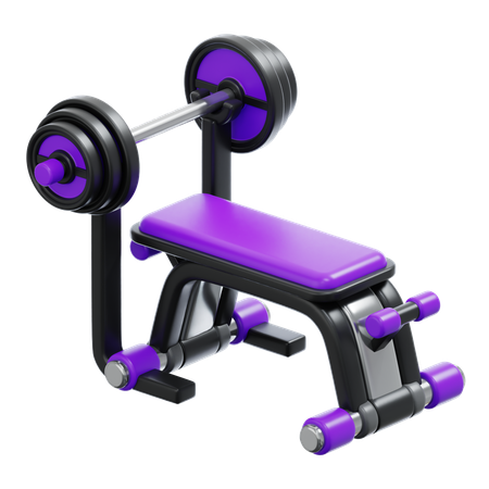 Bench Press  3D Icon