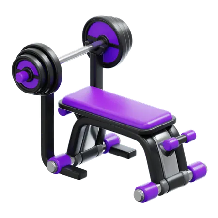 Bench Press  3D Icon