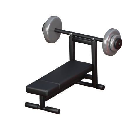 Bench Press  3D Icon