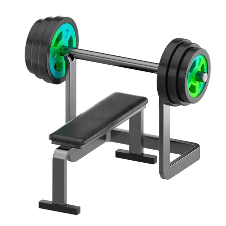 Bench Press  3D Icon