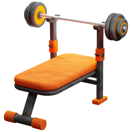 Bench Press  3D Icon